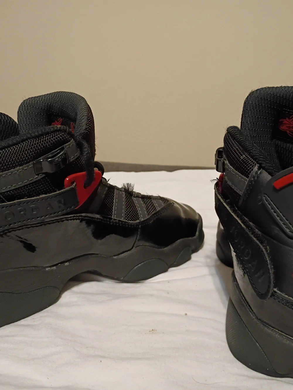 Nike Jordan 6 Rings (GS) Black Fire Red Anthracite (323419 026) Size 5Y